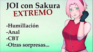 JOI Extremo Con Sakura. Humillación, Anal, Etc…