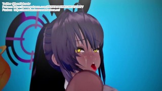 Kakudate Karin Blue Archive 3D Hentai Animation Shortver