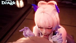 Kokomi Blowjob Oral Fellatio – Genshin Impact 3D Dick Sucking Deepthroat Animation Aether Sex