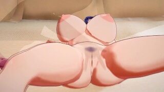Licking Aki Nijou Pussy Till She Comes – 3D Uncensored Hentai