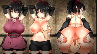 Live2Dお触りエロゲー忍堕とし実況 体験版 強気な爆乳女忍者が調教されおっぱい揉まれたりエロいことされまくる巨乳くノ一同人エロゲー Hentai Game Shinobi Otoshi