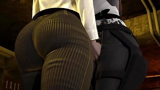 Mikasa Has Annie Is Underground And Immobilizes Her Lesbian Scene Full Video