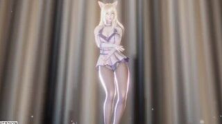 MMD Aoa – Heart Attack Ahri Sexy Kpop Dance League Of Legends Uncensored Hentai 4K 60Fps