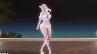 MMD Chung Ha – Sparkling Ahri Sexy Kpop Dance League Of Legends Uncensored Hentai 4K