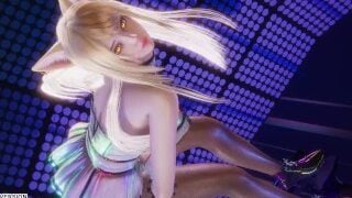 MMD Rainbow – A Ahri Sexy Kpop Dance League Of Legends Uncensored Hentai 4K 60Fps