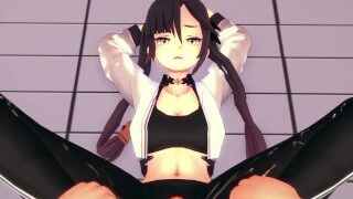 Mona Gives You A Footjob To Train Her Sexy Body! Genshin Impact Feet Hentai POV