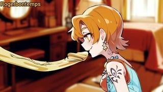 Nami Sucks Luffy Hentai Blowjob Cartoon One Piece