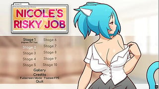 Nicole Risky Job Hentai Game Pornplay Ep.2 Fondling Tits To Attract More Customers