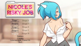 Nicole Risky Job Hentai Game Pornplay Ep.4 The Camgirl Masturbated While Looking At Her Tits Exposed