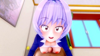 Osana Najimi Komi-San 3D Hentai Shortclips 1
