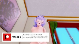 Osana Najimi Komi-San 3D Hentai Shortclips 3