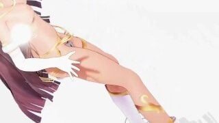 Ramesses Ii Kawaii Strike Hentai Undress Dancing Egyptian Girl Model MMD 3D White Bangles