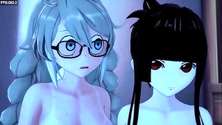 閻魔のお姉ちゃんと男の娘 3Dエロ動画