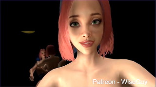 Sakura And Hinata’s Futa Sandwich Multiple POV