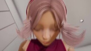 Sakura Haruno Shippuden Madure Milf With Big Boobs Swallows Cum And POV Cowgirl Until Her Ass Is Fil