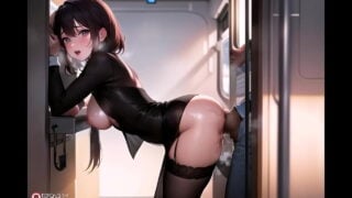 Sex In Public Train With Pussy Masturbation Asmr Sound! Uncensored Hentai