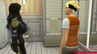 Sexo Grupal Cap 6 Naruto Y Su Madrastra Hinata E Conocida Hanabi Queda No Pueden Salir Del Baño Terminan Montandose Un