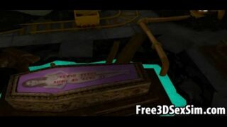 Sexy 3D Cartoon Dominatrix Babe Waits For A Slave