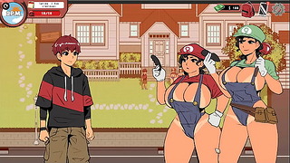 Spooky Milk Life Taboo Hentai Game Pornplay Ep.4 Outdoor Threesome With The Mario Sisters
