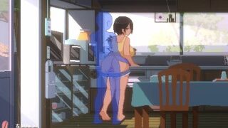 Summer-田舎の性活-実況 動くドットエロゲー 無表情なムチムチ爆乳娘に我慢できず中出ししてしまい Hシーンアニメーション同人Hゲーム