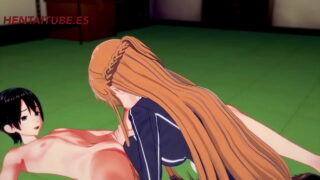 Sword Art Online Hentai 3D – Asuna X Kirito – Handjoob, Blowjob, Fucks With Cum Inside – Anime Manga Japanese Porn