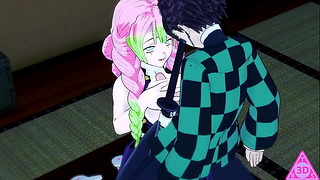 Tanjiro Mitsuri Kanroji Kimetsu No Yaiba Hentai Videos Have Sex Blowjob Handjob Horny And Cumshot Gameplay Porn