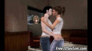 Tasty 3D Cartoon Barista Getting Fucked At Work