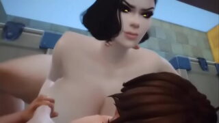 The Sims 4 Lady Dimitrescu Make Kilo Cum Inside Her Pussy