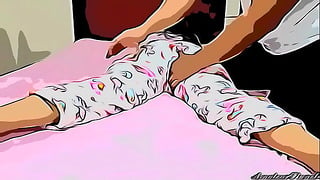 Tio En Ley Se Aprovecha De Su Sobrina En Ley Cuando Esta Sola Haciendole Masaje En Su Cuerpo Parte 1 – Cartoon