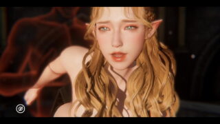 Uncensored Hentai / 3D Eileen Pussy Is Fucked Fast And Hard In Doggy Elf Rise Of Eros