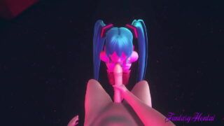 Vocaloid Hentai 3D – POV Miku Blowjob In A Striptease Club