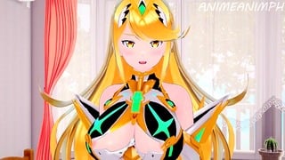 Xenoblade Chronicles 2 Mythra Hentai 3D senza censure