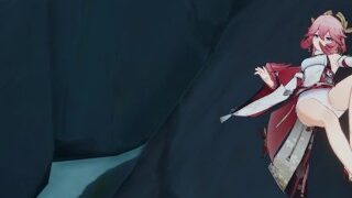 Yae Miko Ryona + Ragdoll – English/ Korean 야에 미코 료나 / Chinese 八重神子 R向/ Japanese 八や重え神み子こ リョナ Genshin