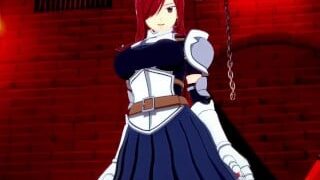 Erza Scarlett And I Have Intense Sex In A Secret Room. – Fairy Tail Hentai