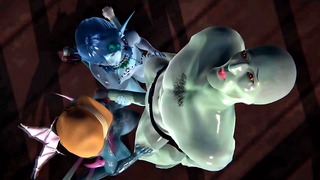 Handsome Squidward – Threesome with fish girls – SpongeBob SquarePants Inspired