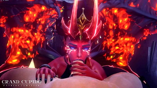 Succubus Queen of Pain Blowjob Dota Work in Progress