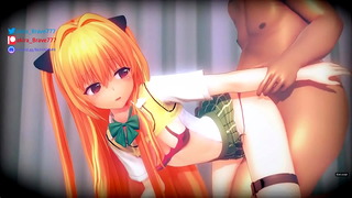 Las chicas de to love ru son adictas al viejo bigot&oacute;n