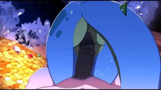 Horny Dragon With Big Ass Bounces on a Massive Cock