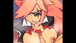 baiken (guilty gear) by derpixon