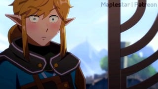 Link catches Purah working on her latest “Invention” 😳🦾💦
