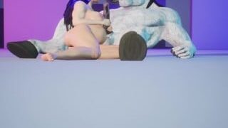 Pregnant Girl And Furry Monster Minotaur Very Moonlit Night