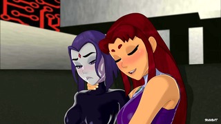 Raven & Starfire[SkuddButt]