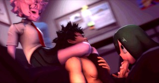 Mina & Tsuyu Headlock Deku [GreatM8][1080P]