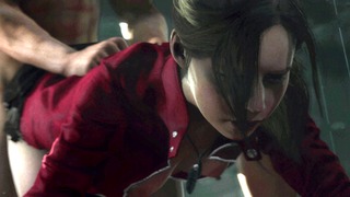 Claire Redfield from behind