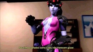 Futa Widowmaker doms small cock – Redmoa [PT-BR]