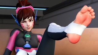 D.Va Footjob [Redmoa][4K+60FPS]