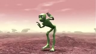 Green Alien Shaking Tasty
