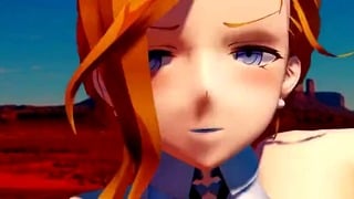 3D Hentai Redhead Tease
