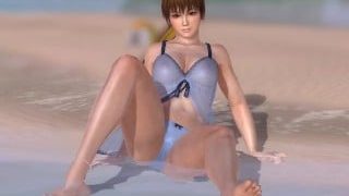 Kasumi’s Beach Lingerie Tease