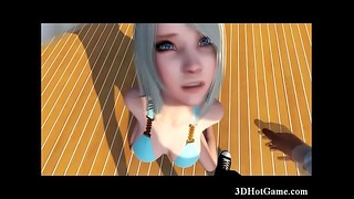Hentai Toon Fucks and Sucks Cock